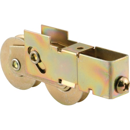 Prime-Line 1-1/2 in. Steel Ball Bearing Tandem Roller Assembly, Plain Back Single Pack D 1996